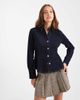 Miss Selfridge Miss Selfridge long sleeve fitted denim shirt in indigo wash-Blue - 1
