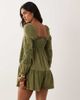 Miss Selfridge Miss Selfridge long sleeve romper with embroidery in olive-Green - 4