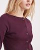 Miss Selfridge Miss Selfridge longer line ribbed cardigan in plum-Green - 3