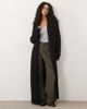 Miss Selfridge Miss Selfridge maxi cardigan with lace cuff detail in black - 1
