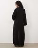 Miss Selfridge Miss Selfridge maxi cardigan with lace cuff detail in black - 4