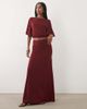 Miss Selfridge Miss Selfridge maxi skirt in plum - part of a set-Purple - 1