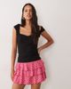 Miss Selfridge Miss Selfridge mini rara skort in pink polka dot print - part of a set - 1
