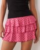 Miss Selfridge Miss Selfridge mini rara skort in pink polka dot print - part of a set - 2