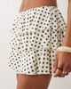 Miss Selfridge Miss Selfridge mini rara skort in polka dot print - part of a set-White - 2