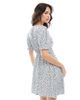 Miss Selfridge Miss Selfridge mini spun tea dress in light blue ditsy-Multi - 4