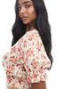 Miss Selfridge Miss Selfridge mini tea dress in orange vintage floral-Multi - 2