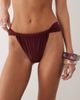 Miss Selfridge Miss Selfridge mix and match high leg bikini bottom in plum-Purple - 1