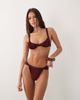 Miss Selfridge Miss Selfridge mix and match high leg bikini bottom in plum-Purple - 3