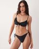 Miss Selfridge Miss Selfridge mix and match scrunchie bikini top in black - 3