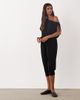 Miss Selfridge Miss Selfridge off the shoulder capri jumpsuit in black - 2