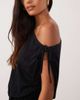 Miss Selfridge Miss Selfridge off the shoulder capri jumpsuit in black - 3