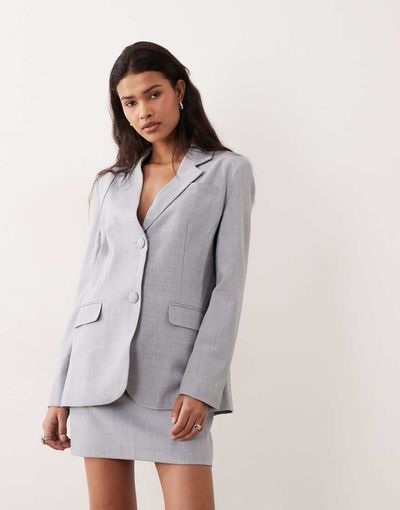 Miss Selfridge Miss Selfridge oversized blazer in blue - part of a set