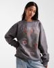 Miss Selfridge Miss Selfridge oversized flower graphic sweatshirt-Gray - 1