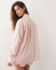 Miss Selfridge Miss Selfridge oversized shirt in pink stripes - part of a set-Multi - 4