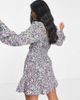 Miss Selfridge Miss Selfridge Petite corset detail ruffle mini tea dress in ditsy print-Multi - 2