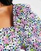 Miss Selfridge Miss Selfridge Petite corset detail ruffle mini tea dress in ditsy print-Multi - 4