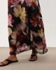 Miss Selfridge Miss Selfridge picot trim midi skirt in blurred floral-Multi - 3
