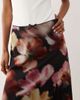 Miss Selfridge Miss Selfridge picot trim midi skirt in blurred floral-Multi - 4