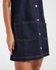 Miss Selfridge Miss Selfridge pinafore denim dress in indigo-Navy - 3