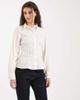 Miss Selfridge Miss Selfridge pleat detail fitted shirt in white - 1
