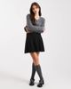 Miss Selfridge Miss Selfridge pleated knit mini skirt in black - 1