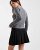 Miss Selfridge Miss Selfridge pleated knit mini skirt in black - 4