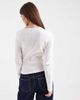 Miss Selfridge Miss Selfridge pointelle wrap top in cream-White - 4