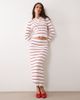 Miss Selfridge Miss Selfridge polo collar sweater in stripe set-MULTI - 2