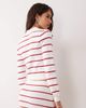 Miss Selfridge Miss Selfridge polo collar sweater in stripe set-MULTI - 4