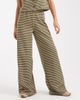 Miss Selfridge Miss Selfridge premium rib knit wide leg pants in stripes-Multi - 2