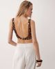 Miss Selfridge Miss Selfridge premium sequined beach bra top in chocolate-Brown - 4