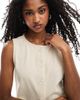 Miss Selfridge Miss Selfridge premium soft rib vest in ivory - part of a set-Brown - 4