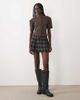 Miss Selfridge Miss Selfridge puff sleeve button down top in chocolate brown - part of a set - 2