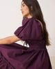 Miss Selfridge Miss Selfridge puff sleeve mini dress in plum-Purple - 4