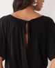 Miss Selfridge Miss Selfridge raglan sleeve skort romper in black - 4