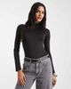 Miss Selfridge Miss Selfridge rhinestone bodysuit in black-Brown - 1