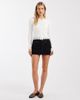 Miss Selfridge Miss Selfridge ribbed cardigan with lace detail in cream-Black - 2
