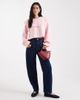 Miss Selfridge Miss Selfridge ruffle collar balloon sleeve sweater in soft pink - 2