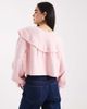 Miss Selfridge Miss Selfridge ruffle collar balloon sleeve sweater in soft pink - 3