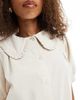 Miss Selfridge Miss Selfridge ruffle detail shirt dress in ecru-White - 3