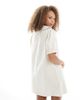 Miss Selfridge Miss Selfridge ruffle detail shirt dress in ecru-White - 4