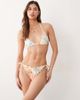 Miss Selfridge Miss Selfridge ruffle tie side bikini bottom in chain print-Multi - 2