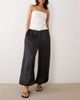 Miss Selfridge Miss Selfridge satin balloon pants in black - 1