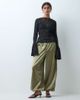 Miss Selfridge Miss Selfridge satin balloon pants in khaki-Green - 1