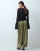Miss Selfridge Miss Selfridge satin balloon pants in khaki-Green - 4