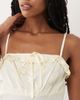 Miss Selfridge Miss Selfridge satin tie front cami maxi dress in ecru-White - 2