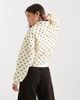 Miss Selfridge Miss Selfridge scallop detail windbreaker in polka dots-White - 4