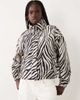 Miss Selfridge Miss Selfridge scallop detail windbreaker in zebra-MULTI - 1