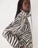 Miss Selfridge Miss Selfridge scallop detail windbreaker in zebra-MULTI - 4